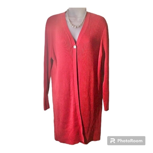 Karen Scott Sweaters - KAREN SCOTT LONG CARDIGAN